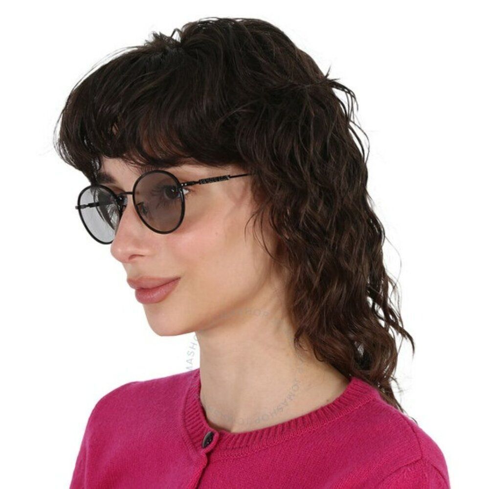 SALE! NEW Burberry BE3148D 10171A Black Lillac Oval Unisex Sunglasses BE 3148D - Picture 3 of 10